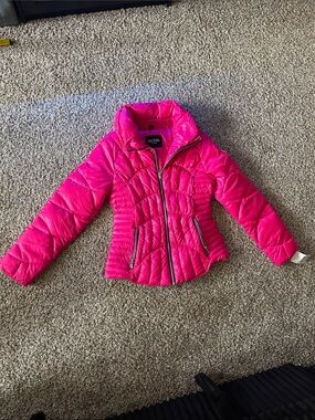 Guess Girls Hot Pink Quilted Puffer Jacket